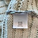 a.n.a  Womens Sweater Silver Metallic Pullover Waffle Knit Long Sleeve XL New Photo 7