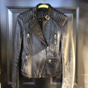 Bernardo  Lambskin Leather Jacket Black Petite XSP Photo 3