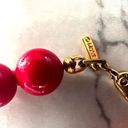 Monet  red  beaded vintage necklace Photo 4