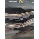 st. john's bay  Purse Classic Black Pebbled Leather Shoulder Handbag Buckle Gold Photo 7