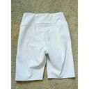 Good American  Bike Short White High Waisted Athleisure Athletic Shorts Size 2 Photo 2