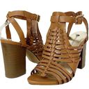 Big Buddha  Strappy Block Heel Gladiator Sandal, Faux Leather, Women’s Size 8.5 Photo 0