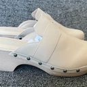 MIA NEW  Jennifer Clog Beige Slip On Chunky Vegan Leather Faux Wood Women’s 8 Photo 0