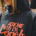 Lonely Ghost Heavyweight Sweatshirt - Ask Me Why I’m Lonely Photo 1