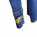 Bob Mackie  Wearable Art Womens Large Shirt Embroidered Denim Kids Maypole Dance Photo 2