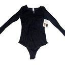 Spanx NWT  Long Sleeve Black Mesh Body Suit Size Large Photo 0