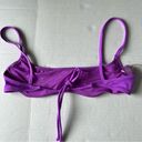 SKIMS NWT  Micro scoop bikini top Violet small Photo 2