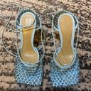 Bottega Veneta Sparkle Stretch High-Heel Sandals Size 36.5 Photo 0