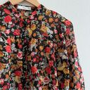 Mango MNG  Floral Button Down Blouse Photo 4