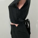 Wilfred NWT Aritzia  Black Linen Blend Brax Jumpsuit Size 0 Photo 5