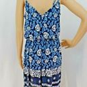 The Loft "" BLUE FLORAL TIE STRAPS BLOUSON DRESS SIZE: S NWT Photo 2