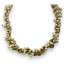 Givenchy  Chain Faux Pearl AB Stone Necklace Photo 1