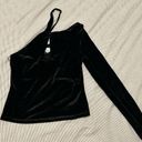 L'Academie L’Academie NWT Weller Top in Black Velvet size Medium (M) Photo 1