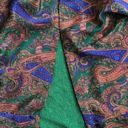 Victoria's Secret Vintage  Bath Robe Green Paisley Terry Lined Gold Label XS/S Photo 6