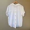 Sim & Sam NWT  white faux wrap blouse Photo 3