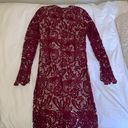 Olivaceous Red Lace Dress Photo 1