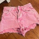 ZARA light Pink Jean Shorts Photo 0