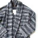 Joie NWT  Gwinnie Cardigan in Rambling Grey Ombre Stripe Open Front Sweater S Photo 2