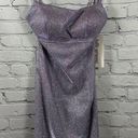 PromGirl  Rated PG Backless Sparkly Short Prom Dress Metallic Purple 6 NWT Photo 0