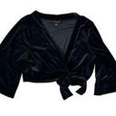 Lane Bryant  Black Velvet Bolero Wrap Size 18/20 Photo 0