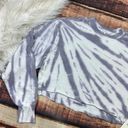 Good American  Cropped & Cool Tie Dye Sweatshirt Photo 1