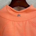 Kyodan  Womens Sweatshirt Medium Orange Thumb Holes Chevron 1/4 Zip Pullover Photo 5