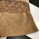 Cache NWT Y2K Vintage  Deadstock Tan Suede Tan Halter Top Cut Outs Cowgirl sz 12 Photo 2