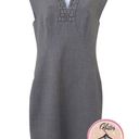 Ted Baker V-Neck Embellished Cap Sleeve Sheath Structured Knee Length Dress Photo 2