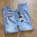 RE/DONE REDONE 70s Ultra High Rise Stovepipe Denim Jean Vintage River Fade Photo 2