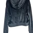 Weekend Edition Women's Long Sleeve Black Velour Cropped Sweatshirt Sz L Size L Photo 11