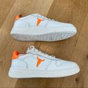 Windsor Smith Universe White Sneakers with Contrast Neon Orange Size 8 Photo 2