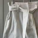 Rag and Bone  White Darted High Waisted Paperbag Belted Denim Mini Skirt 26 Jean Photo 2