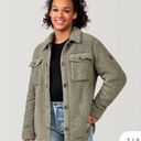 Free Country Olive Sherpa Jacket Shacket Photo 0