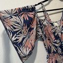 l*space L* Polynesian Palm Soho Romper, Navy, Size M Photo 2