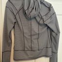 Zella Striped Hooded Workout Jacket Photo 3