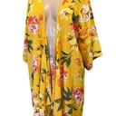 Emory park Emory‎ park yellow flower print swimming cover up size M Photo 0