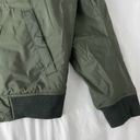 American Eagle  Green Bomber Zip Up Jacket Photo 5