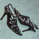 Apt. 9  sling back stiletto Payton Pewter sandals, size 8.5 Photo 1