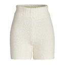 SKIMS  Cozy Fuzzy Knit Shorts in Bone Size S/M Photo 0