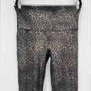 Spanx  Faux Leather Leopard Shine Legging Pants Shapewear Animal Print Size 1X Photo 9