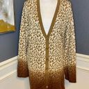 Isaac Mizrahi  Live Leopard Dip-Dye Cardigan Photo 1