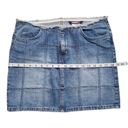 Bubblegum  USA Mini Skirt Womens 9/10 Denim Distressed Patchwork 90s Y2K VTG Photo 5