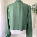 Tracy Reese Vintage ‘90s  for Magaschoni 100% Silk Green Cropped Blazer Photo 3