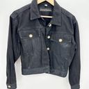 Marciano Georges  Black Denim Button Down Jean Jacket Women's Size Small S Photo 0