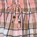 Sundays Pink 100% Cotton Crystal Plaid Mini Skort Flowy Shorts Size S NWT! Photo 2