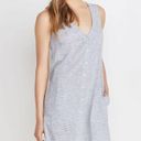 Marine layer  Lake Tank Dress in Thin Blue Stripe Photo 2