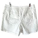 Lane Bryant  Denim Shorts White Contrast Stitching 6” Inseam Women’s Size 18 Photo 1