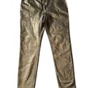 EST.1946  Denim Women’s Gold Metallic Hi Rise Jeggings Size 14 New Photo 0