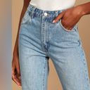 Rolla's Rolla’s Original Straight Light Wash High Rise Distressed Denim Jeans Photo 2