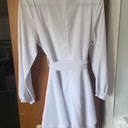 White Long Sleeve Dress Size M Photo 1